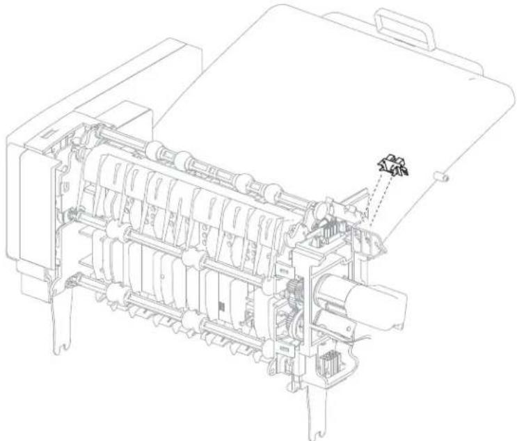 DELL 5230dn - Output expander sensors (media bin full) assembly removal - 1