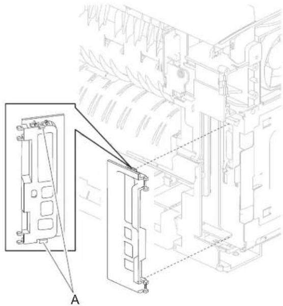 DELL 5230dn - Connection bezel assembly, rear removal (5350dn and 5530dn) - 1