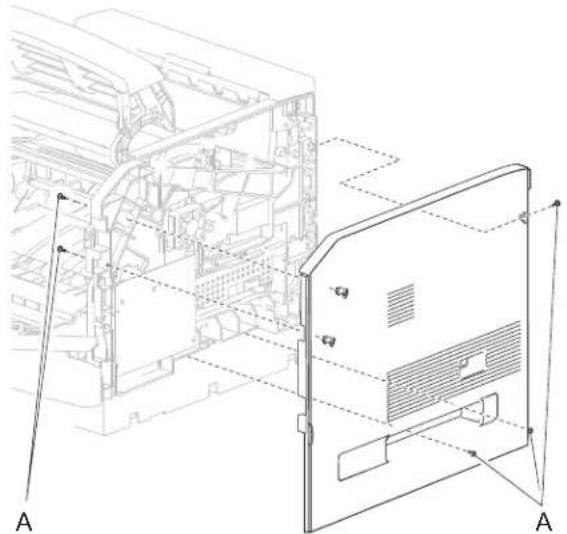 DELL 5230dn - Side cover, right removal (5230n/dn) - 2