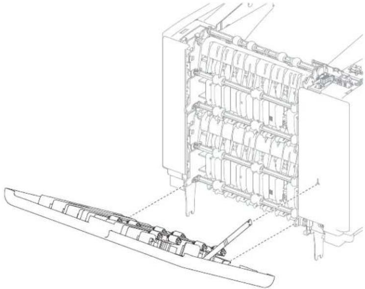 DELL 5230dn - High capacity stacker rear door assembly removal - 1