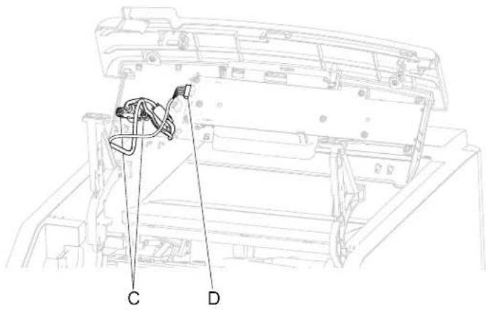 DELL 5230dn - Operator panel door assembly removal (5230n/dn, 5350dn, and 5530dn) - 3