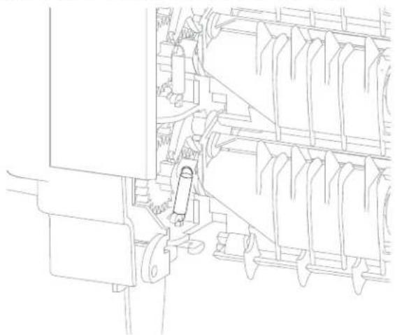 DELL 5230dn - 5-bin mailbox media bin first through fourth deflector removal - 1