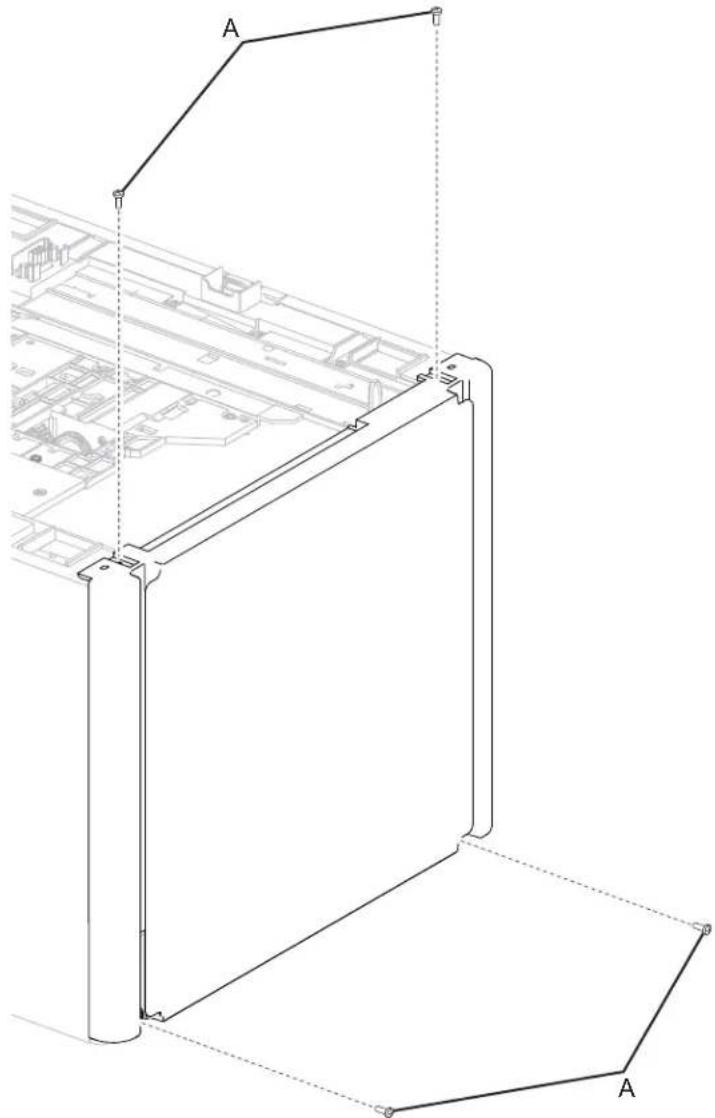 DELL 5230dn - High capacity input tray (HCIT) cover, rear removal - 1