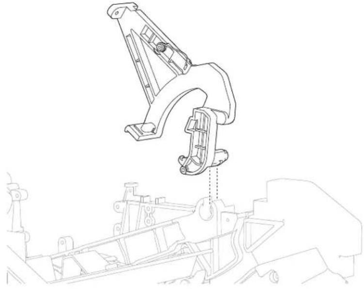 DELL 5230dn - Operator panel hinge assembly, left removal (5230n/dn, 5350dn, and 5530dn) - 6