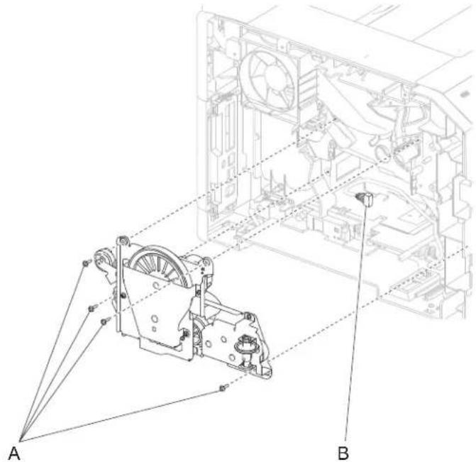 DELL 5230dn - Main drive motor assembly removal - 1