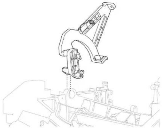 DELL 5230dn - Operator panel hinge assembly, left removal (5230n/dn, 5350dn, and 5530dn) - 3