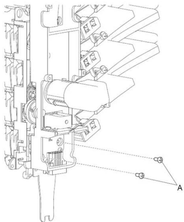 DELL 5230dn - 5-bin mailbox sensor (pass through) removal - 2