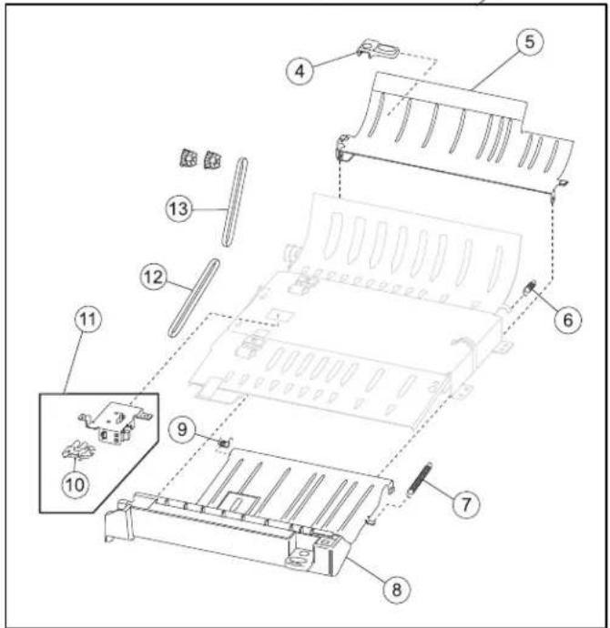 Technical diagram of a device with numbered components, likely illustrating assembly or manufacturing steps.