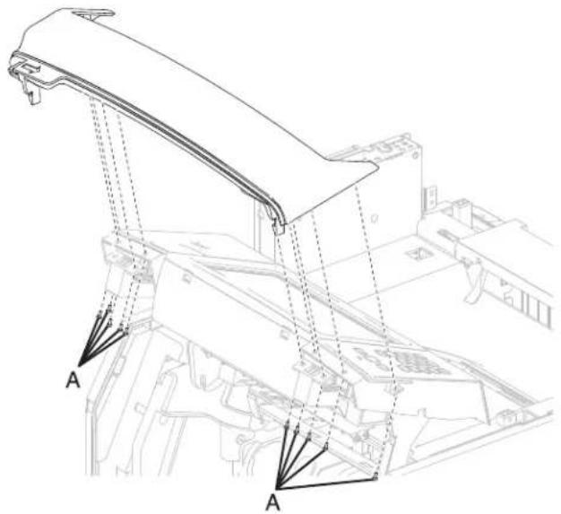 DELL 5230dn - Operator panel cover latch assembly removal (T656) - 1