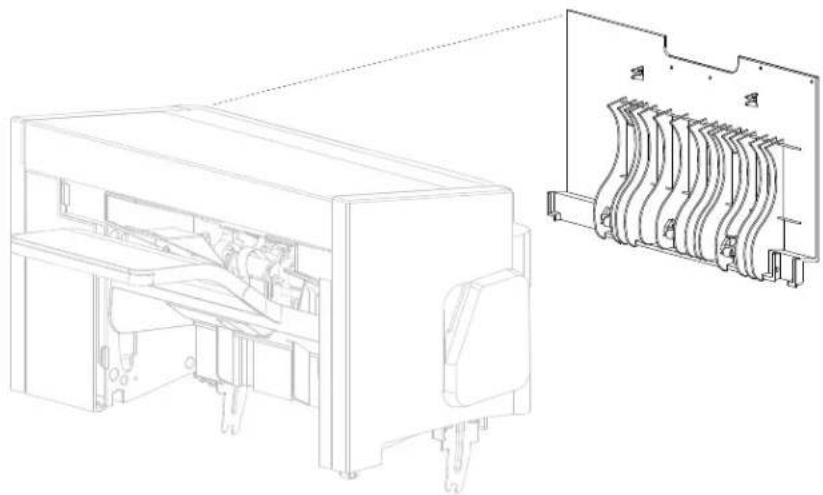 DELL 5230dn - SFP stapler assembly rear door assembly removal - 1