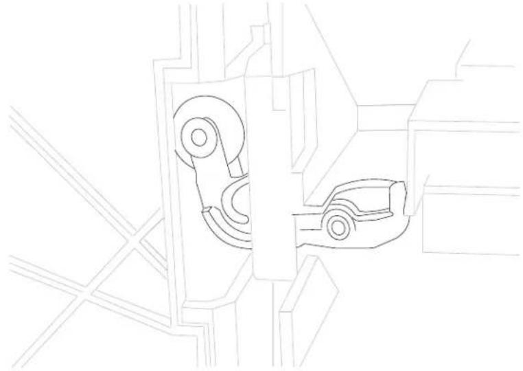 DELL 5230dn - Media tray catch spring removal - 2