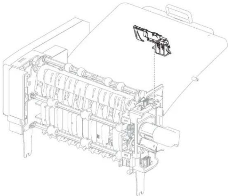 DELL 5230dn - Output expander sensor (media bin full) bracket assembly removal - 1
