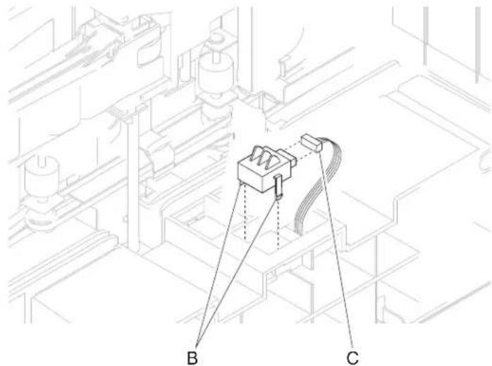 DELL 5230dn - Switch (media size) assembly removal - 2