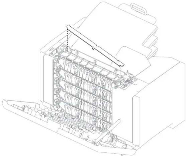 DELL 5230dn - 5-bin mailbox top cover removal - 1