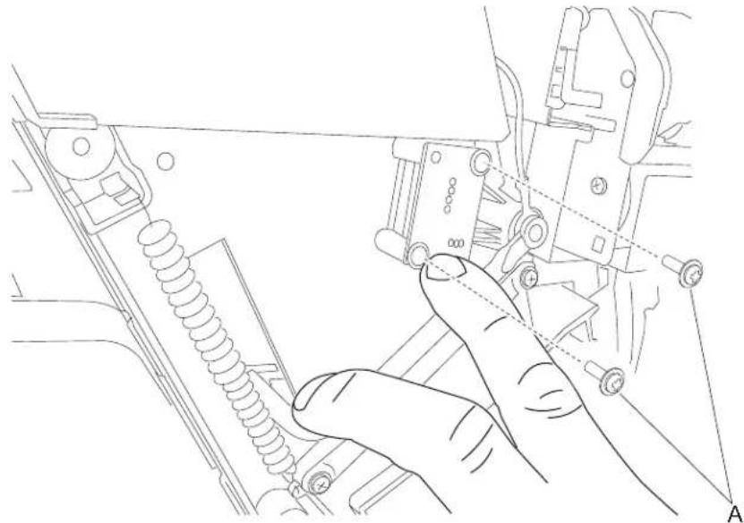 DELL 5230dn - SFP stapler assembly sensor (bin full receive) removal - 1