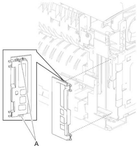 DELL 5230dn - Connection bezel assembly, rear removal (5230n/dn) - 1