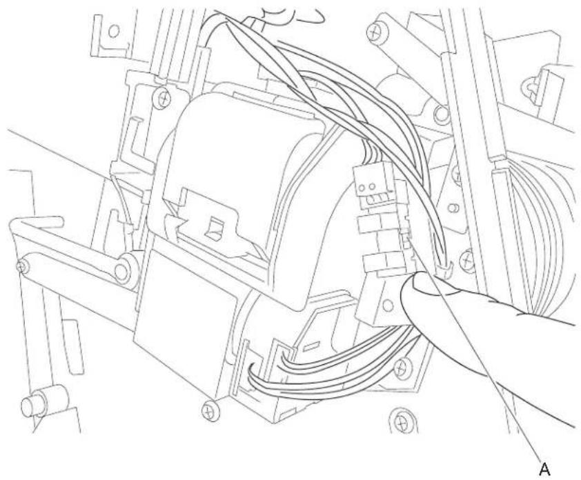 DELL 5230dn - SFP stapler assembly sensor (stapler access door interlock) removal - 1