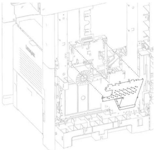 DELL 5230dn - Operator panel door assembly removal (T656) - 3