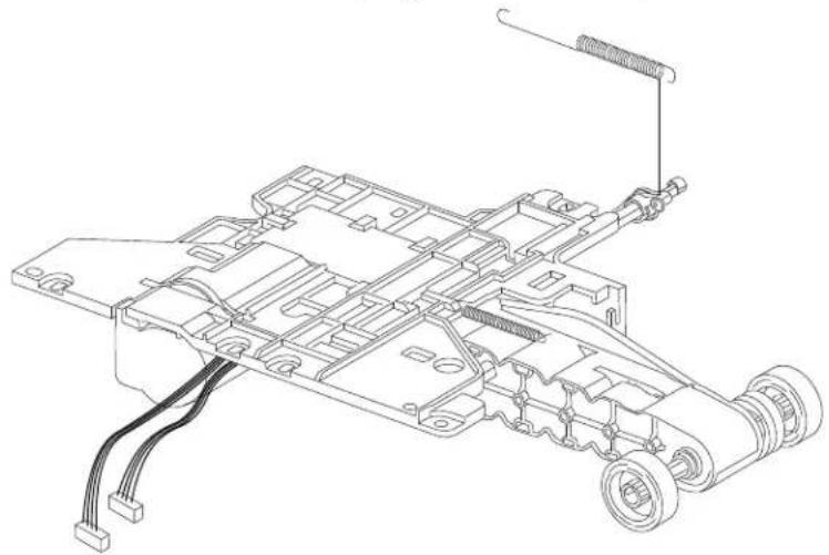 DELL 5230dn - 550-sheet bellcrank recoil spring removal - 1