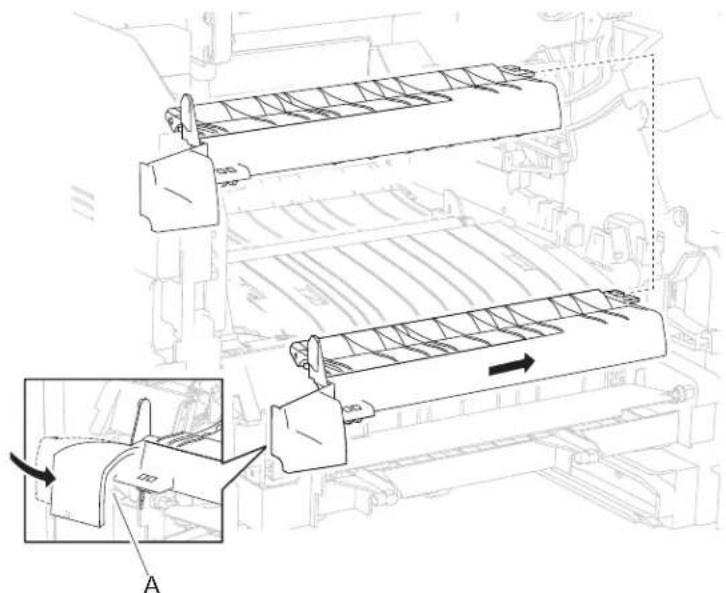 DELL 5230dn - Media turn guide removal - 1