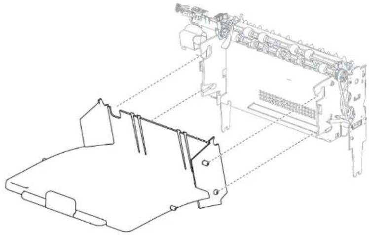 DELL 5230dn - Output expander media output bin assembly removal - 1