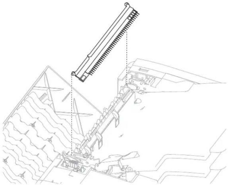 DELL 5230dn - 5-bin mailbox static brush mylar assembly removal - 1