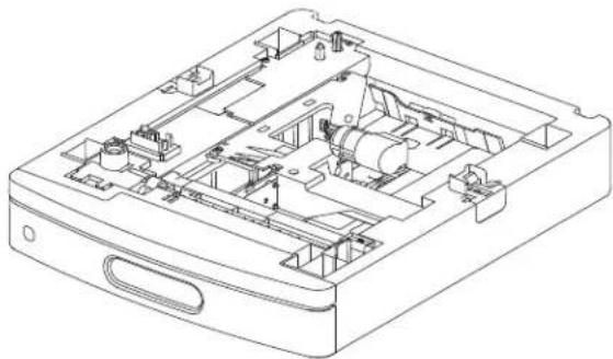 DELL 5230dn - 5-bin mailbox sensor (deflector gate HP) removal - 4