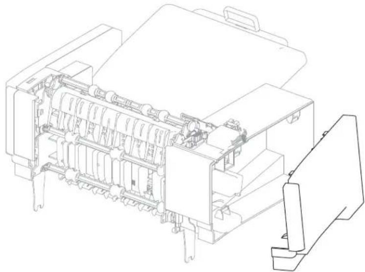 DELL 5230dn - Output expander left outer cover removal - 1