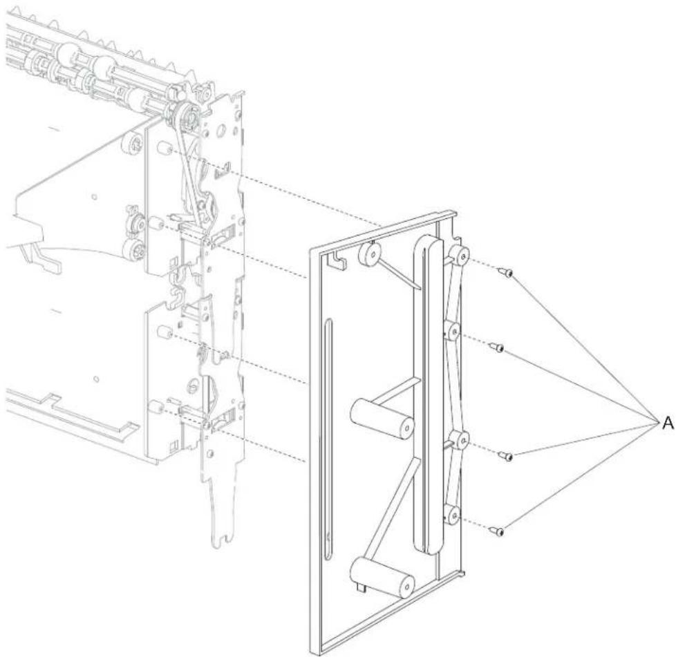 DELL 5230dn - High capacity stacker right frame removal - 1