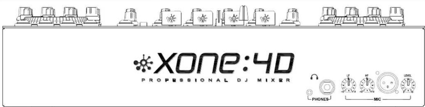 XONE:4D PROFESSIONAL DJ MIXER PHONES MIC