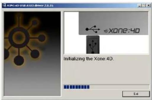 XONE:4D USB ASD driver 2.8.16 *XONE:4D Initializing the Xone:4D. Exit
