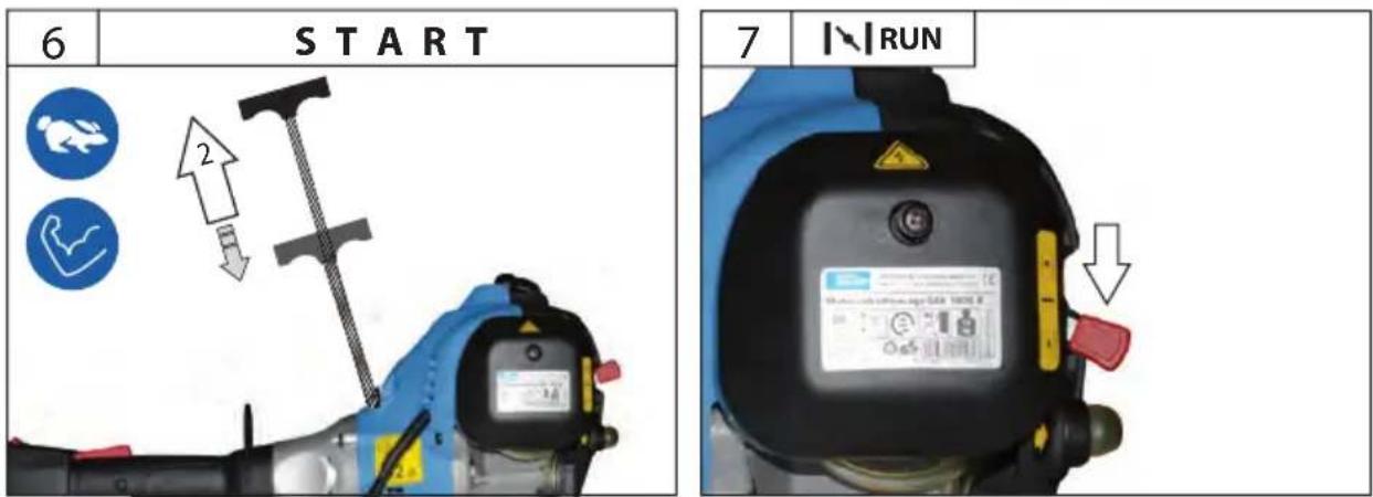 6 START 7 RUN