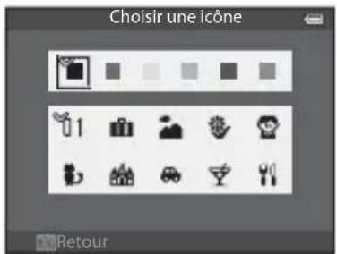 Choisir une icône 1 Retour