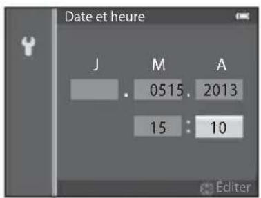 Date et heure J M A . 0515. 2013 15: 10 Editor