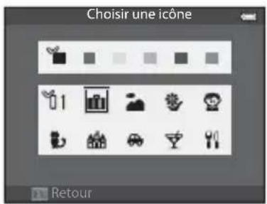 Choisir une icône Retour