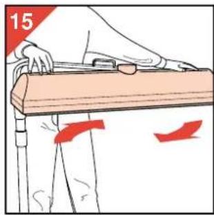 PHILIPS HB814 - Pliez votre solarium en position de transport : - 2