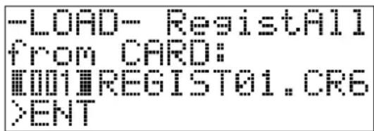 -LOAD- ResistAll from CARD: [00]REGIST01.CRE >ENT