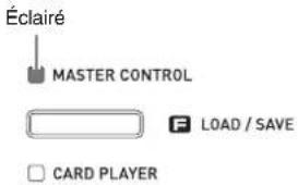 Éclairé MASTER CONTROL F LOAD / SAVE CARD PLAYER