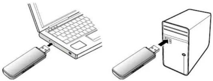 HUAWEI E156 - Connecting the USB Stick to a PC - 1