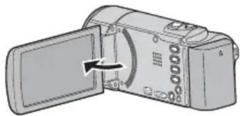 JVC Everio GZ-E305SE - Відкрийте РК-екран. - 1