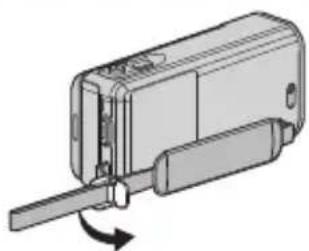 JVC Everio GZ-VX815BE - Ajuste da Pega de Mão - 1