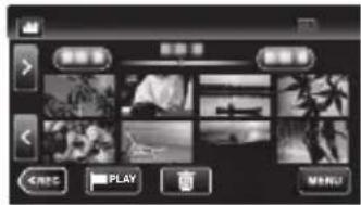 JVC Everio GZ-VX815BE - Воспроизведение/удаление файлов на аппарате - 1