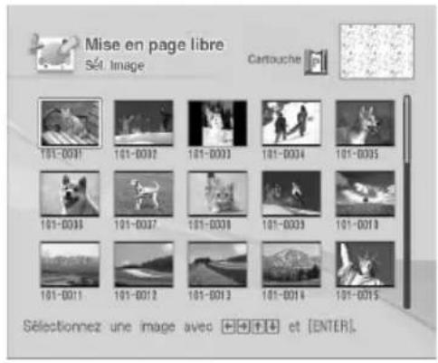 Mise en page libre Sét. Image Cartouche 101-0037 101-0032 101-0033 101-0034 101-0035 101-0036 101-0037 101-0038 101-0039 101-0010 101-0011 101-0012 101-0013 101-0014 101-0015 Sélectionnez une image avec +, +, +, + et [ENTER].