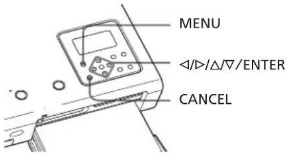 MENU ◄/►/Δ/▽/ENTER CANCEL