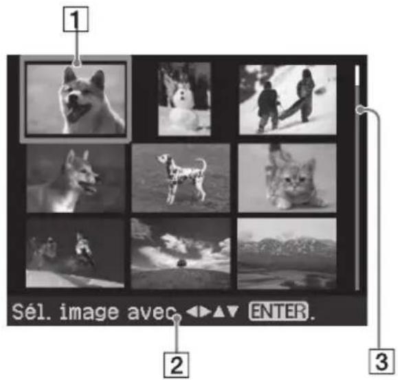 1 Sél. image avec ▶ ▶ ▶ ENTER. 2 3