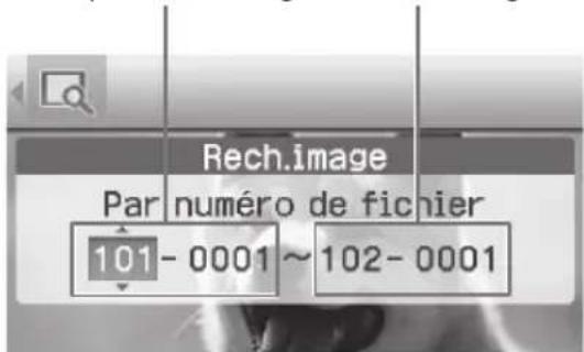 Rech.image Par numéro de fichier 101- 0001 ~ 102- 0001