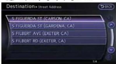 Destination Street Address S FIGUEROA ST (CARSON, CA) S FIGUEROA ST (GARDENA, CA) S FILBERT AVE (EXETER, CA) S FILBERT RD (EXETER, CA)
