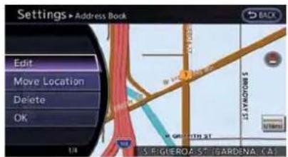 Settings > Address Book Edit Move Location Delete OK 1/8 S.EFIGEROASTIGARDENA.CAT