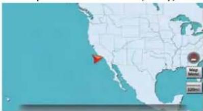 Map highlighting the Pacific Northwest region in the United States, with a red arrow pointing to the Northeast.