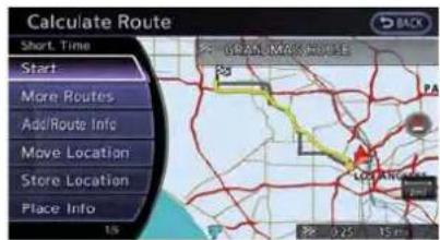 Calculate Route Short Time Start More Routes Add/Route Info Move Location Store Location Place Info 10 0.25 15 m GZLA MC3001E PA LA LA LA